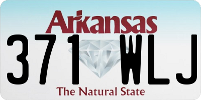 AR license plate 371WLJ