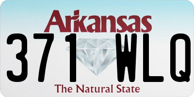 AR license plate 371WLQ