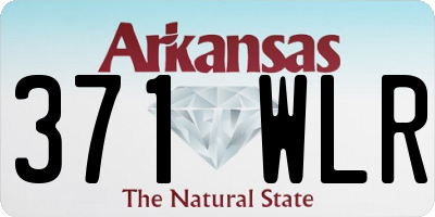 AR license plate 371WLR
