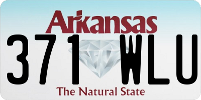 AR license plate 371WLU