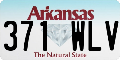 AR license plate 371WLV