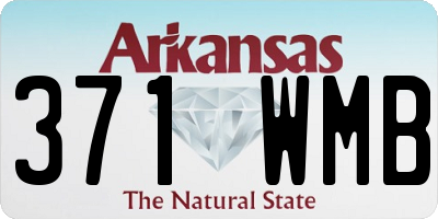 AR license plate 371WMB