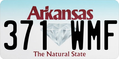 AR license plate 371WMF