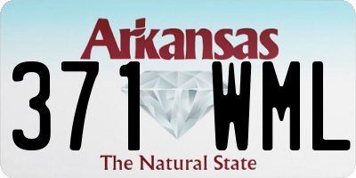 AR license plate 371WML