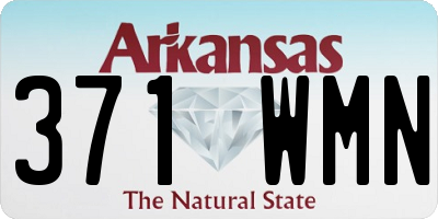 AR license plate 371WMN