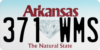 AR license plate 371WMS