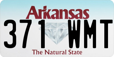 AR license plate 371WMT