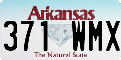 AR license plate 371WMX