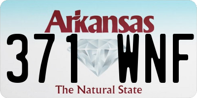 AR license plate 371WNF