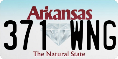 AR license plate 371WNG