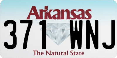 AR license plate 371WNJ