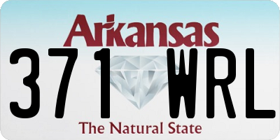 AR license plate 371WRL