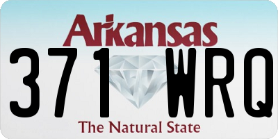 AR license plate 371WRQ