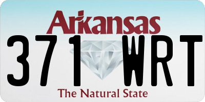 AR license plate 371WRT