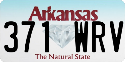 AR license plate 371WRV