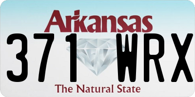 AR license plate 371WRX