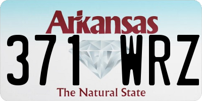 AR license plate 371WRZ