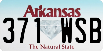 AR license plate 371WSB