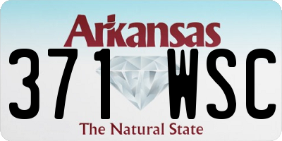AR license plate 371WSC
