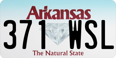 AR license plate 371WSL