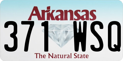 AR license plate 371WSQ