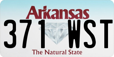 AR license plate 371WST