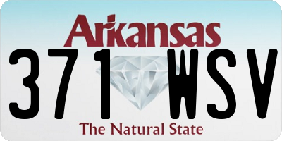 AR license plate 371WSV