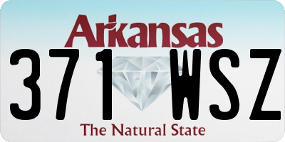 AR license plate 371WSZ