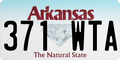 AR license plate 371WTA