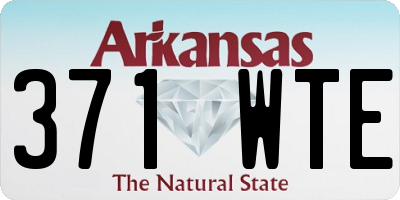 AR license plate 371WTE
