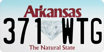 AR license plate 371WTG