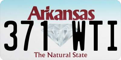 AR license plate 371WTI