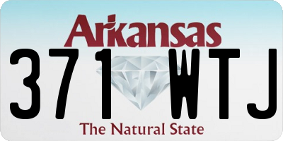 AR license plate 371WTJ