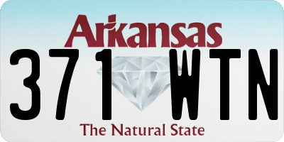 AR license plate 371WTN