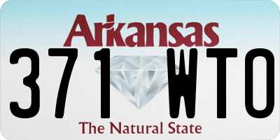 AR license plate 371WTO