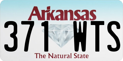 AR license plate 371WTS