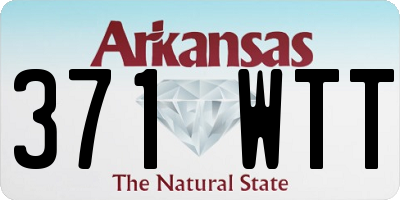 AR license plate 371WTT