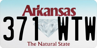 AR license plate 371WTW