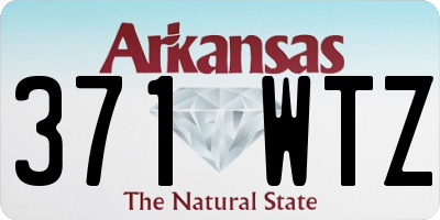 AR license plate 371WTZ