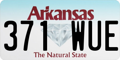 AR license plate 371WUE