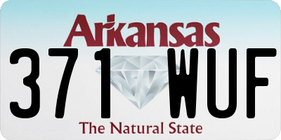 AR license plate 371WUF