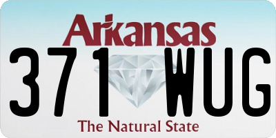 AR license plate 371WUG