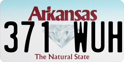 AR license plate 371WUH