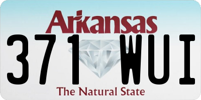 AR license plate 371WUI