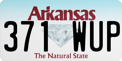 AR license plate 371WUP