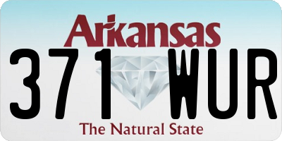 AR license plate 371WUR