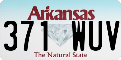 AR license plate 371WUV