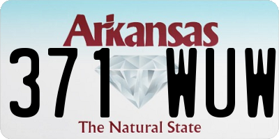 AR license plate 371WUW