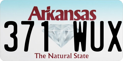 AR license plate 371WUX