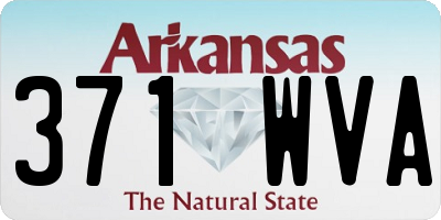 AR license plate 371WVA